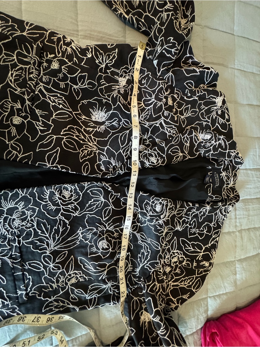 Jones New York Black and White Floral Jacket - Picture 5 of 5